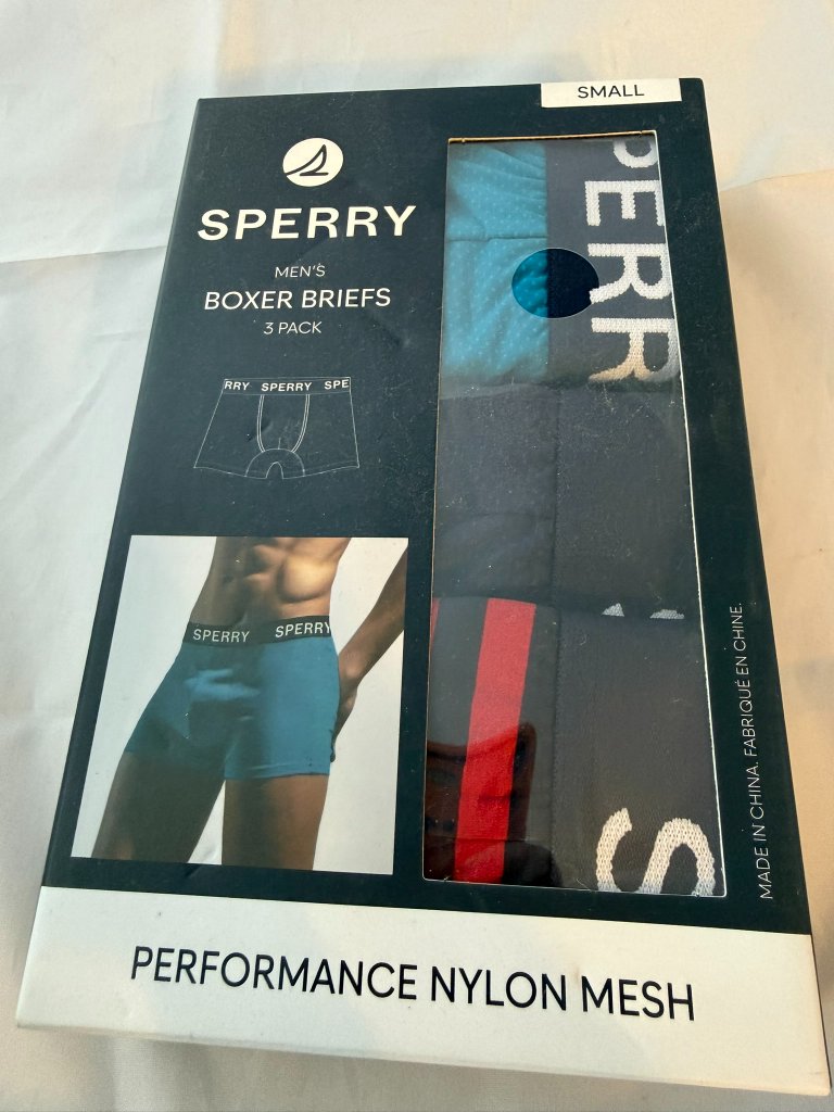 Sperry Men's Boxer Briefs 3 Pack Performance Nylon Mesh Small Nib — image 6 of 6
